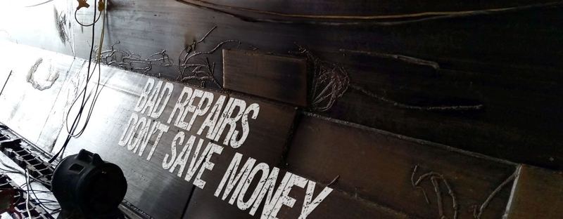 POOR ATTEMPTS AT WEAR PLATE SAVINGS COSTS TIME & MONEY