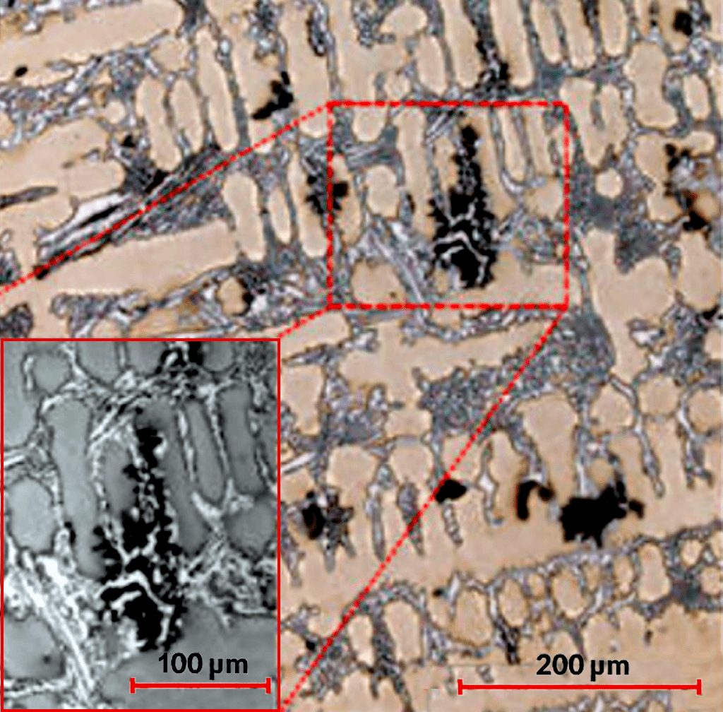 Microphotograph showing the High Chrome White Iron