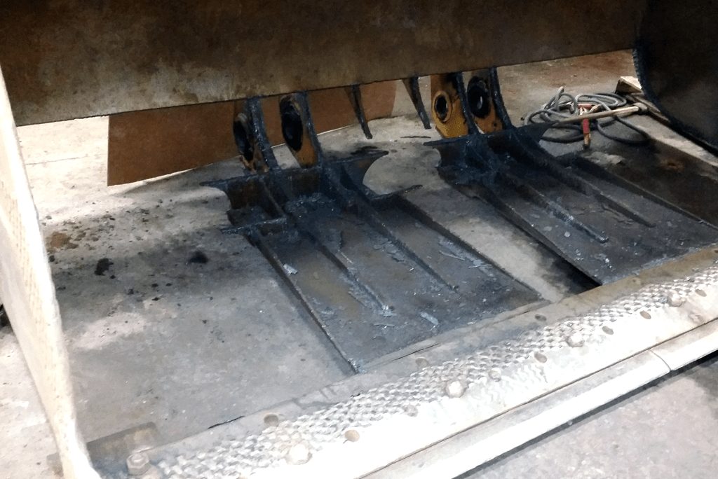 Bucket bottom removed