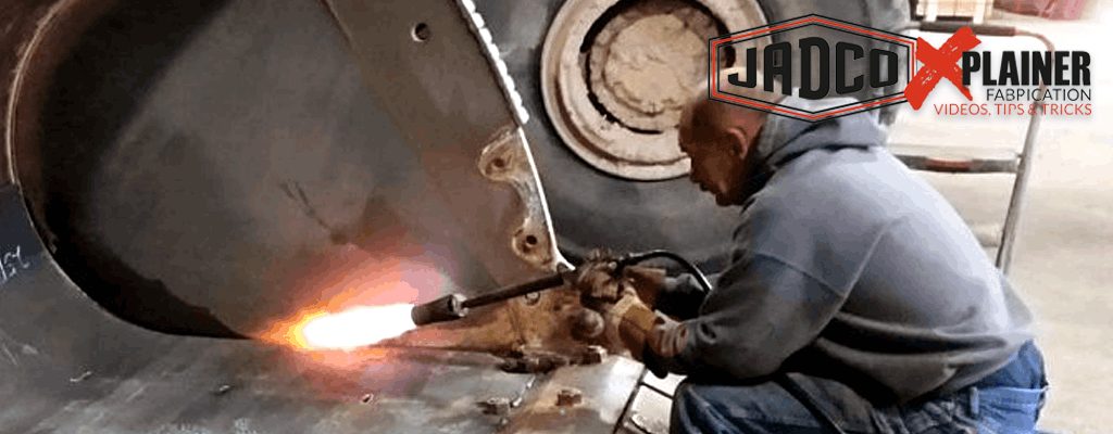 Pre-heat wear steel for welding