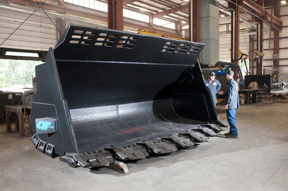 CAT 992G loader bucket rebuilt by JADCO with QT-PLUS
